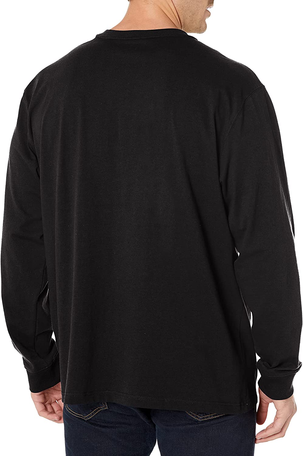 Carhartt Men's Loose Fit Heavyweight Long-Sleeve Pocket Henley T-Shirt - Image 3
